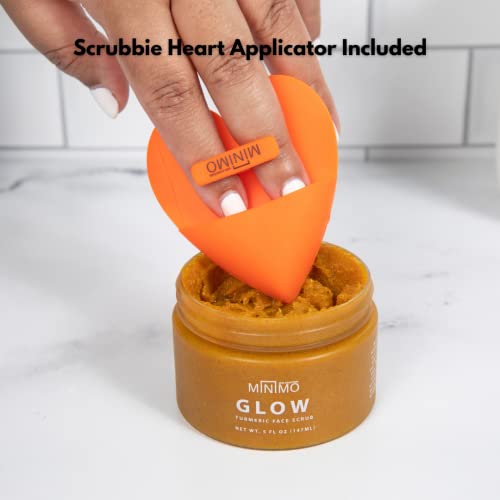 Minimo Skin Glow Осветляющий скраб за лице от тъмни петна, в комплекта на апликатора във формата на сърце, 5 грама, средство