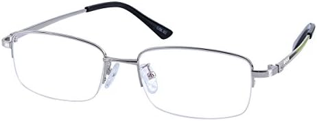 Компютърни Очила за четене в половината на рамка + Мъжки Дамски слънчеви Очила за защита от Blu-ray-ридеров издръжливост 0,50