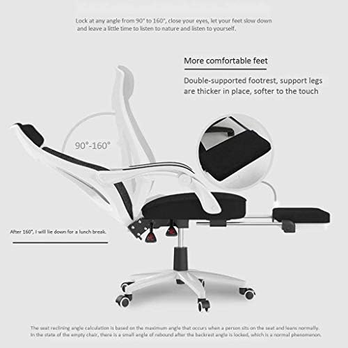 Капацитетът на ергономичния си компютърен Окото кресла с възможност за сгъване на облегалката BZLSFHZ, Бутам Офис работен стол, Работен