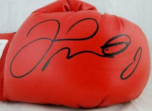 Светът бокс ръкавица Евърласт Red с автограф на Флойда Мейвезера Удостоверяване JSA * Дясно - Боксови ръкавици с автограф