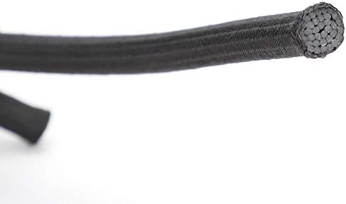 7 мм 10 м./32,8 ft Черна Дъвка, Еластична, за Шиене, Дрехи през Цялата Еластичен Въженият Кабел със Силна Еластичност за надбедрен колан