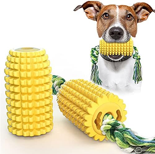 Кусачая играчка за домашните кучета във формата на царевица, уникални хоризонтални и вертикални первази местни зъби, които