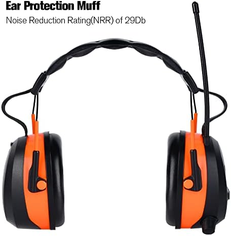 Защитни слушалки с Bluetooth-радио за прически, Промишлени антифони за защита на слуха NRR 29dB, Безжични слушалки с Шумопотискане