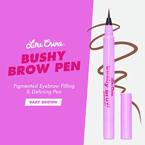 Молив за вежди Lime Crime Bushy Brow Pen, Baby Brown (студено светло кафяво) - Фините точни моливи за вежди, които определят формата,