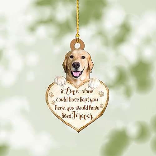 Коледна Украса за Дърво Куче LEVENTINO, Мемориальное Украса за кучета Лабрадор Ретривър, Подарък Съчувствие поради Загуба на Кучета, Подарък