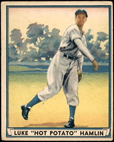 1941 Игра топката 53 Люк Хамлин Бруклин Доджърс (Бейзбол карта) VG Dodgers
