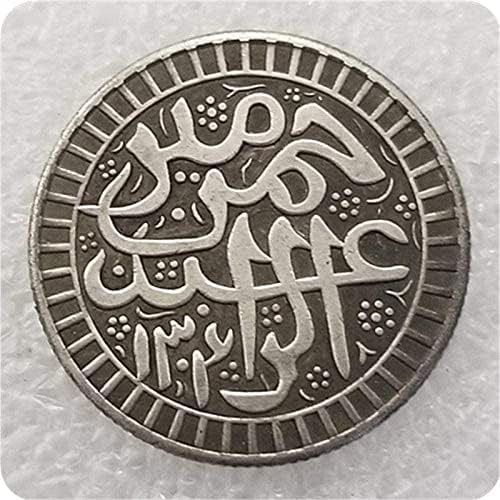 Старинни Ръчно изработени Афганистан 1304 (1887) Чуждестранна Възпоменателна монета coin983