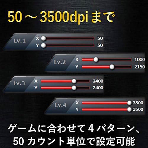 Детска мишката ELECOM [DUX] Жичен 14-бутон 3500 dpi, поддържа хардуерно макро [Черен] M-DUX50BK (внос от Япония)