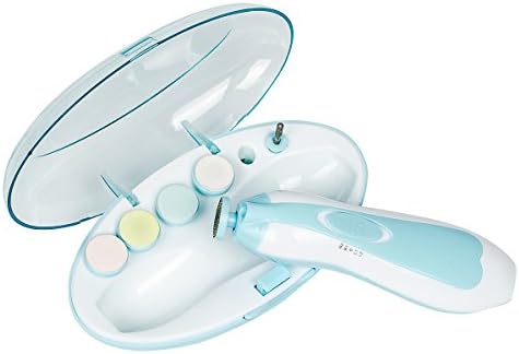 TEQIN Детска Електрическа Машинка за нокти, Кожички за Новородено 6 в 1 Система за Грижа за Детски нокти