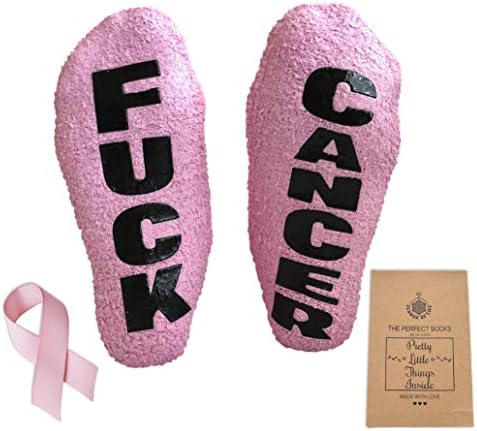 Чорапи с подаръци от рак на млечната жлеза - Розови от рак на млечната жлеза - Подаръци за пациенти, които са имали химиотерапия,