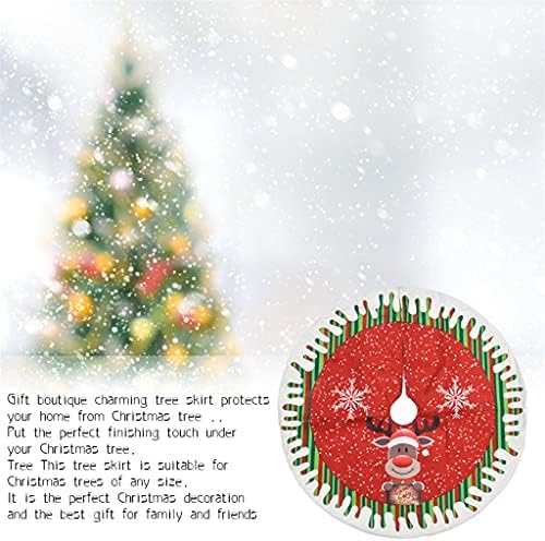 GFDFD 78 см Поли за Коледната елха, Килим на пода, Празнична Престилка за Коледната елха, украса на Направи си сам, един Старец, един