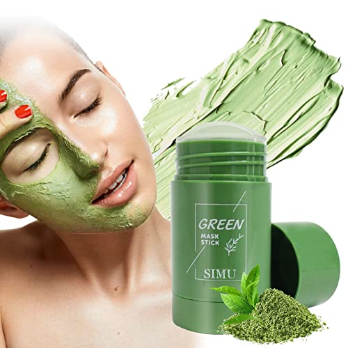 YOUBUY Маска-стик от зелен чай, Почистваща маска-стик от глина, както и Дълбоко Почистваща маска с контрол на масло и срещу акне,