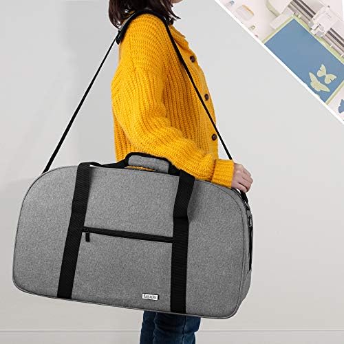 Чанта за носене LUXJA, съвместима с машина Cricut, лаптоп, ярък бележник, подложка за рязане и други аксесоари, Чанта за съхранение,