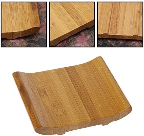 N/A Бамбук Титуляр За Съхранение На Сапун Натурална Дървена Кутия За Сапун Пътна Поставка За Сапун Плоча Кутия За Сапун
