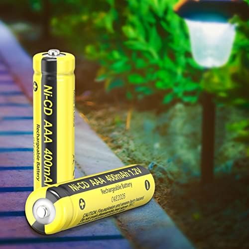 PKCELL AAA Батерия NiCd 1.2 V Акумулаторни Батерии за Озеленяване на градината и Слънчеви Фенери (10 бр)