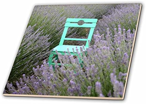 Снимка 3-ти на зелени стола в лавандовом поле - Tiles (ct-365817-7)