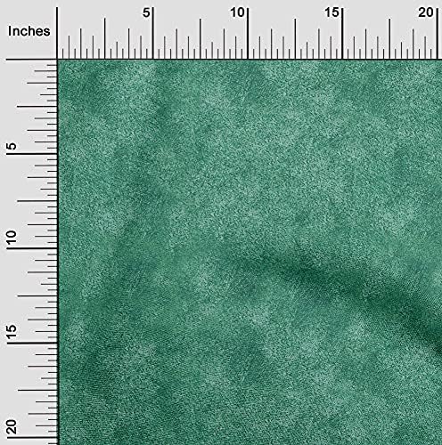 oneOone Структура на тъкан от полиестер и ликра зелен цвят, плат за капитониране плат с принтом в парцела на ширина 56 см-GR