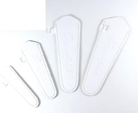 Сабя за дизайнерски ножица SCISSORFOBZ, Защитни капаци - 4 бр, Различни размери, Ценна опаковка - Бяла - S74
