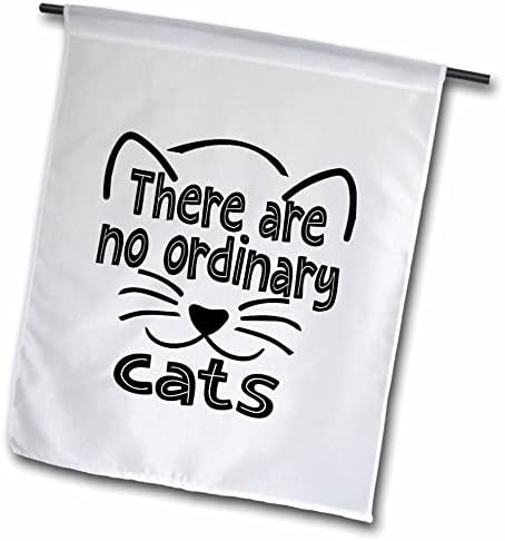 3d Рисунки на котки Санди Мартенс - обикновените котки не се случва, арт-знамена на черна линия (fl_356755_1)
