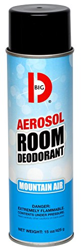 Big D 426 Аерозолен дезодоранти за помещения с аромат на планински въздух, 15 унции (опаковка от 12 броя) - Ръчно освежители за въздух за