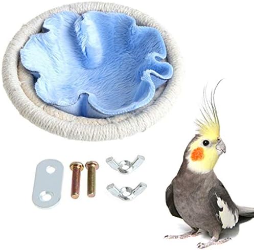 отлично Гнездо за Отглеждане на птици от Памучни Въжета на Ръчната работа и Малка Клетка за Папагали, Къщичка За Люпене, Хижа, Къщичка