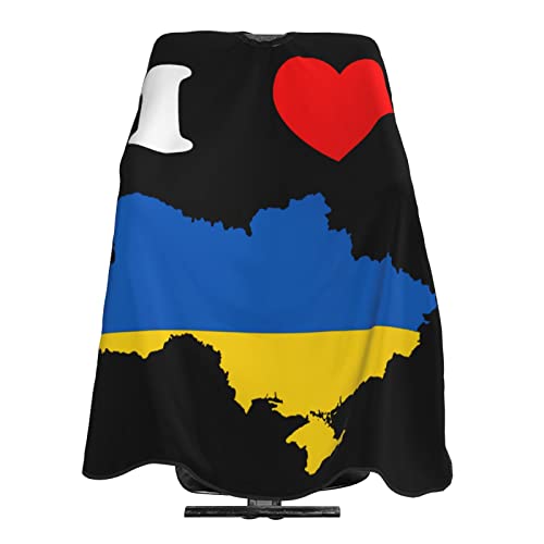 I Love Украйна 3d Печат на Професионални Фризьорски салон Наметало За Подстригване Салонная Наметало Фризьорски Престилка 55 X 66