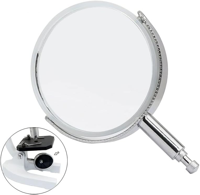 Обзавеждане за Лабораторен Микроскоп 49 мм Отразяващи Огледала Метална Скоба Оптичен Плосък Вогнутый Рефлектор Огледален образ на