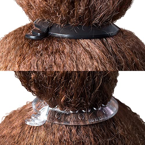 Мини-скоба за коса PuffCuff Mini Black 2,5 (1 бр), За всички естествени и увивни видове коса, Щипки за конска опашка за жени с