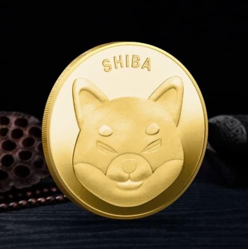 Нови 24-КАРАТОВО Злато Банкноти Shiba Dogecoin Долар Дож Скъпа Монета Куче Спомен, Събиране, Подаръци, Занаяти Монети с Колекционерска стойност