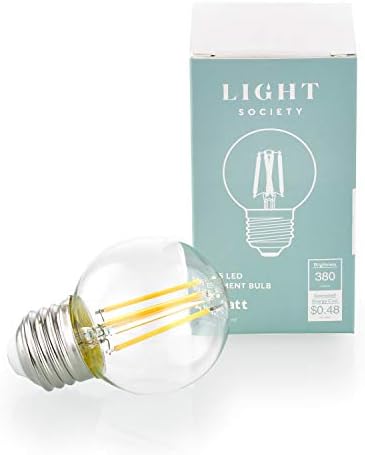 Лампа с нажежаема жичка Light Society Koby G16.5 Прозрачна, 40 W, с регулируема яркост, Модерна Индустриална led лампа с