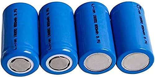 MORBEX Акумулаторна Батерия 18350 Литиева Батерия От 3.7 На 850 mah Клетка 18350 Горната Бутон за Фенерче Електронен продукт 4 бр.