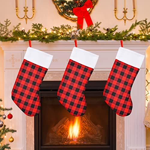 Коледни Чорапи Latticework Коледни Чорапи Бяло Плюшевое Украса Класически Персонализирани Големи Чорапи Украса Големи Декоративни Мъниста