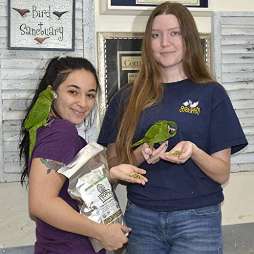 Птичи пелети TOP's Parrot Bird Food за малки крючконосых - Без ГМО, без фъстъци, соя и царевица, сертифицирани от USDA Органични (10 кг)