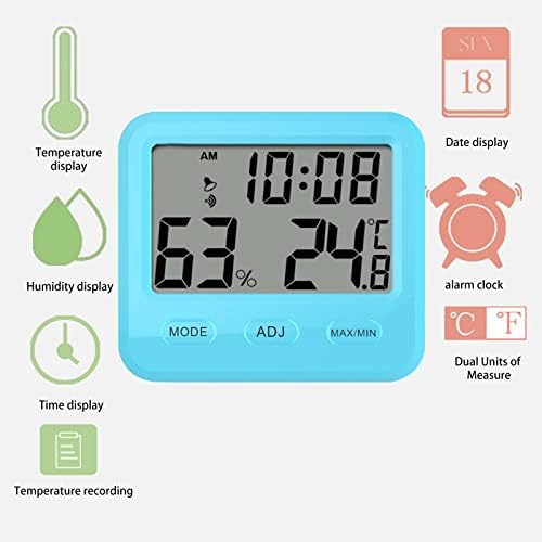 Uklsqma машина за висока точност Измерване на Температура и Влажност с Будилник Време Електронен Цифров Дисплей За Помещения Измерване