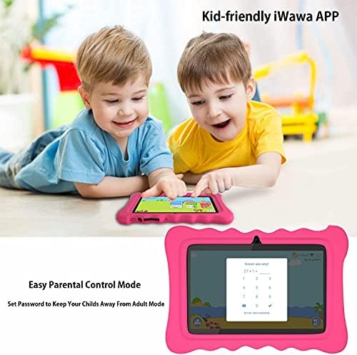 Детски таблет, 7-инчов таблет за деца 2-10 години с 2 GB оперативна памет, 32 GB памет, Android версия 9.0, Предварително инсталирани