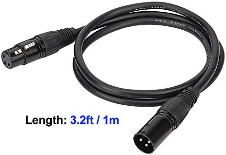 3,2 метра / 1 м DMX Кабел, 8 бр. 3-Пинов DMX кабел за очила DMX, DMX Кабели, DMX512 XLR между мъжете и жените, Сигнален кабел за осветяване
