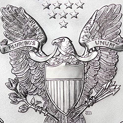 2020 (P) Монета американски сребърен орел с тегло 1 унция, скъпоценен камък, не циркулиращата (GEMUNC - Първият ден на издаване - Отчеканен