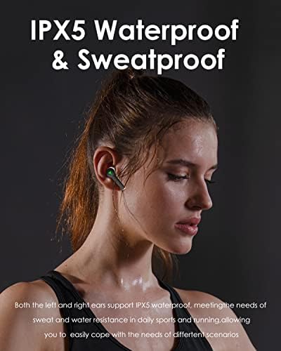 Безжични Слушалки Слот Слушалки с Микрофон в ухото Bluetooth 5,0 Втулки Водоустойчив Дълго Време на автономна работа HI