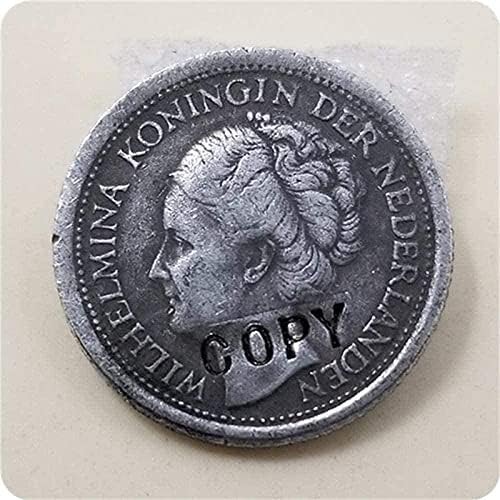 1944 Холандия Копирни Монета номинална стойност от 10 цента за Копирни подарък за Него