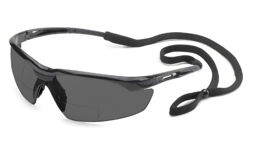 Защитни очила Портал Safety 28MC30 Conqueror MAG, Увеличаване на 3,0 Диоптъра, Прозрачни лещи, Черна дограма