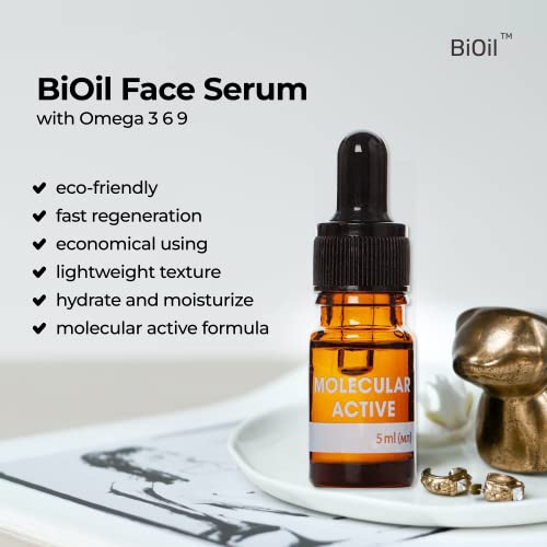 Bioil Молекулярно-Активен серум за грижа за кожата | Антиоксидант серум за лице против стареене | Комплекс Серум за тяло и естествена