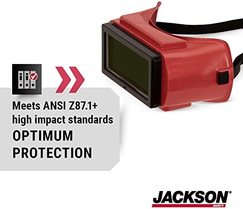 Jackson Safety 15991 Прорезна Козирка, очила 5 IRUV 2 x4.25
