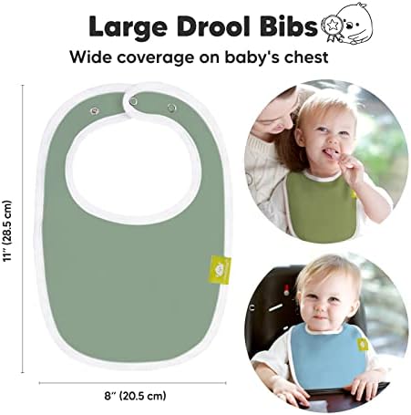 KeaBabies 10 X детски Слюнявчиков-bandhan и 8 опаковки, органични бебешки нагрудников за момичета и момчета - Лигавници-кърпи от