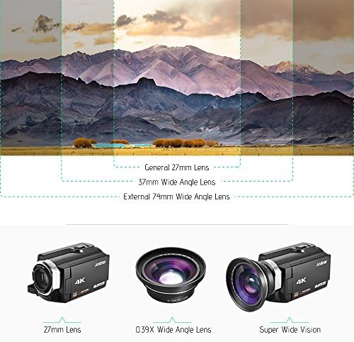 Andoer 30 мм 37 мм 0.39 X Широкоъгълен обектив за макро Full HD за Цифрова Видеокамера Ordro Andoer Камери