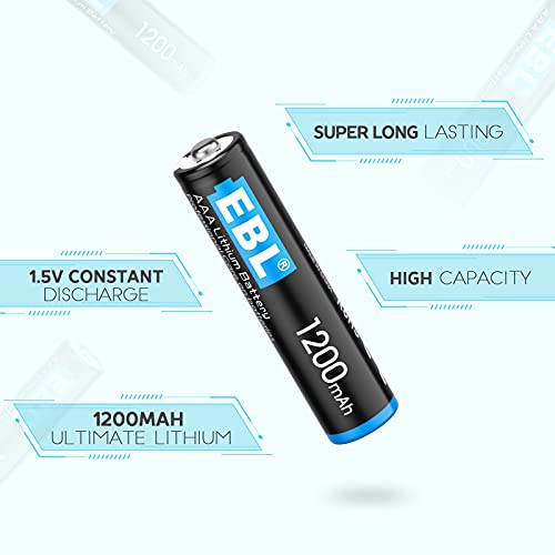EBL 8 Пакети литиеви батерии тип АА от 1,5 и 8 Опаковки литиеви батерии тип ААА Високоефективна литиево-йонна батерия с