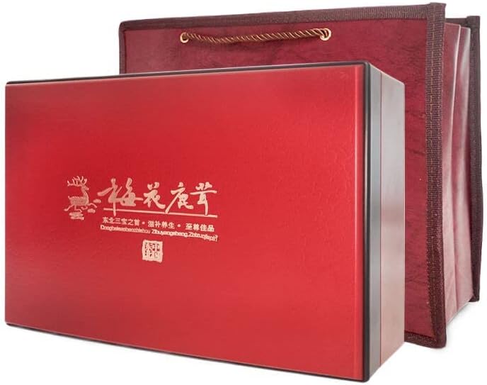 Подарък кутия с парчета рога на елени Североизточната част на специализация, благородна Подарък кутия, едно от Трите съкровища,