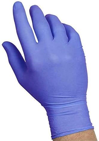 Ръкавици от високо нитрил SYSCO в голям размер, без прах, синьо, прозрачно, брой 100