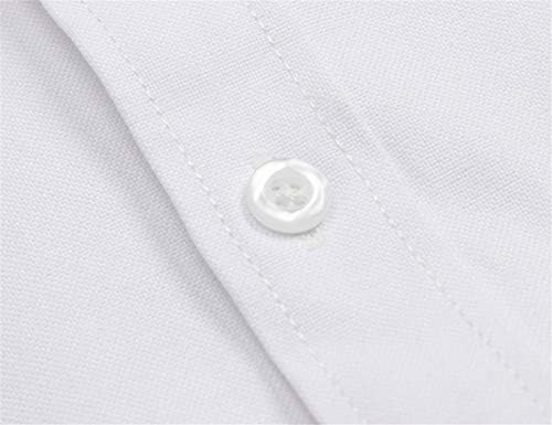Мъжки ризи JEETOO Oxford Dress Тениски с Дълъг Ръкав и Копчета
