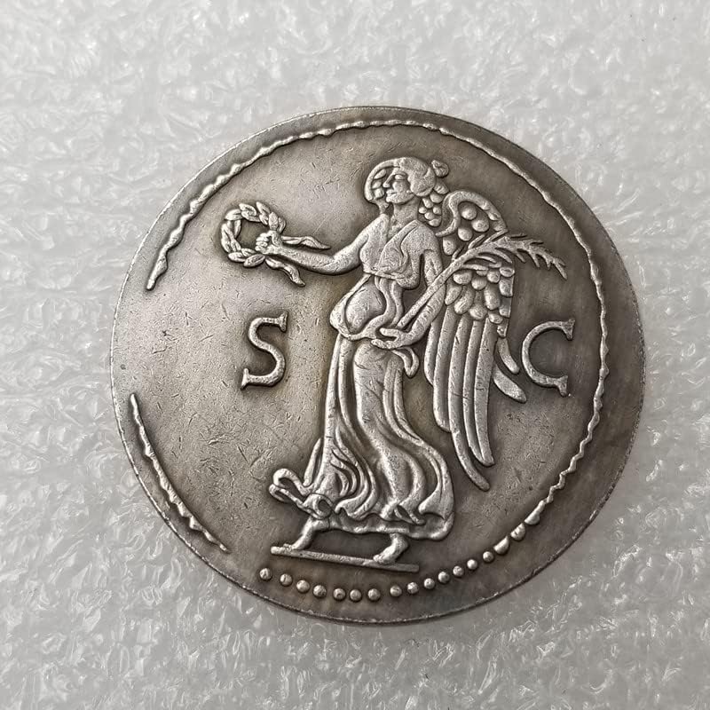Старинните Занаяти Римска Монета С Медна Сребърно Покритие Состаренный Сребърен Долар Сребърен Кръг 3433
