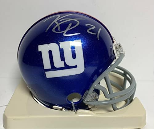 Мини-Каска с автограф от Кени Филипс ню ЙОРК Джайънтс PSA R58618 - Мини-Каски NFL с автограф